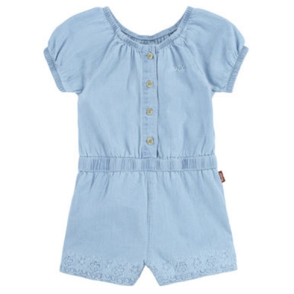 Light Blue Kids Romper Levi’s Sz 12 Months NWT